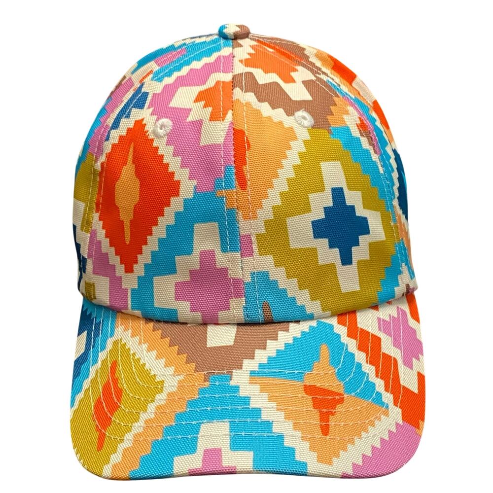 Vera Bradley Southwestern Aztec Print Baseball Cap Colorful Hat Hike Vacation